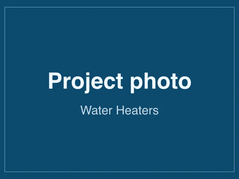 Completed water heaters project